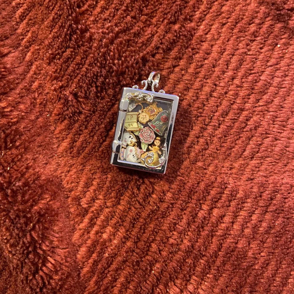 Origami Owl Pendant Charm Disney Beauty and Beast themed pendant & charms only